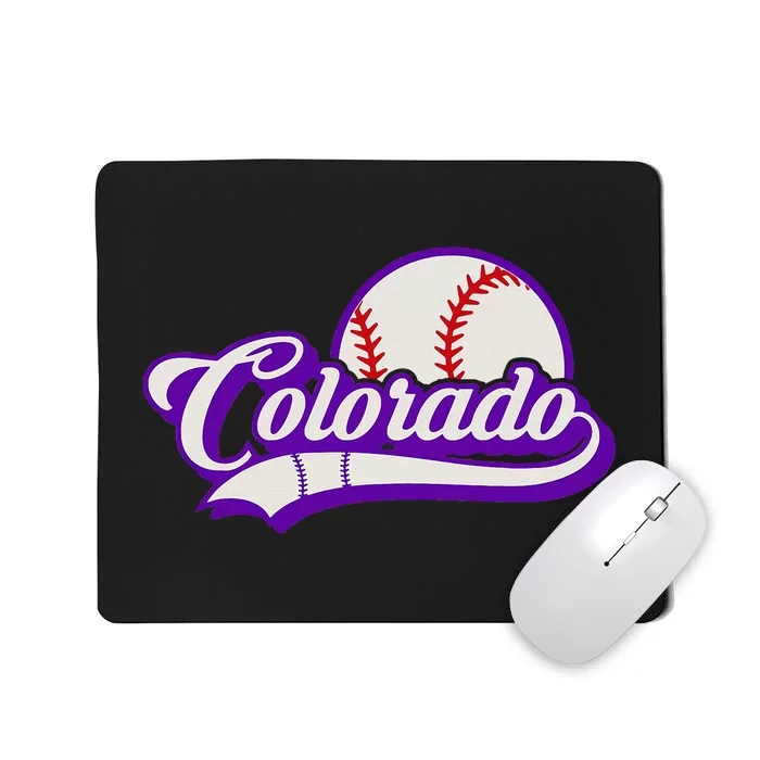 Baseball American Lover Colorado Baseball Mousepad