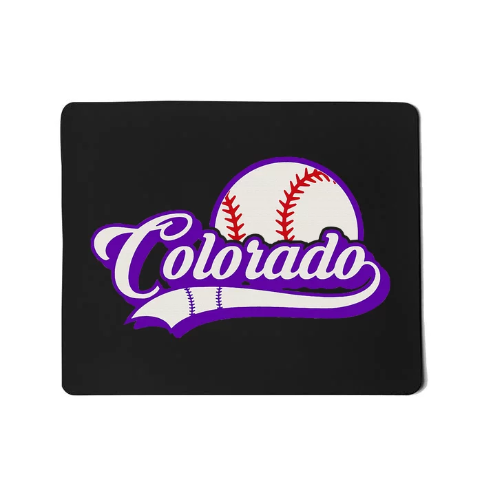 Baseball American Lover Colorado Baseball Mousepad