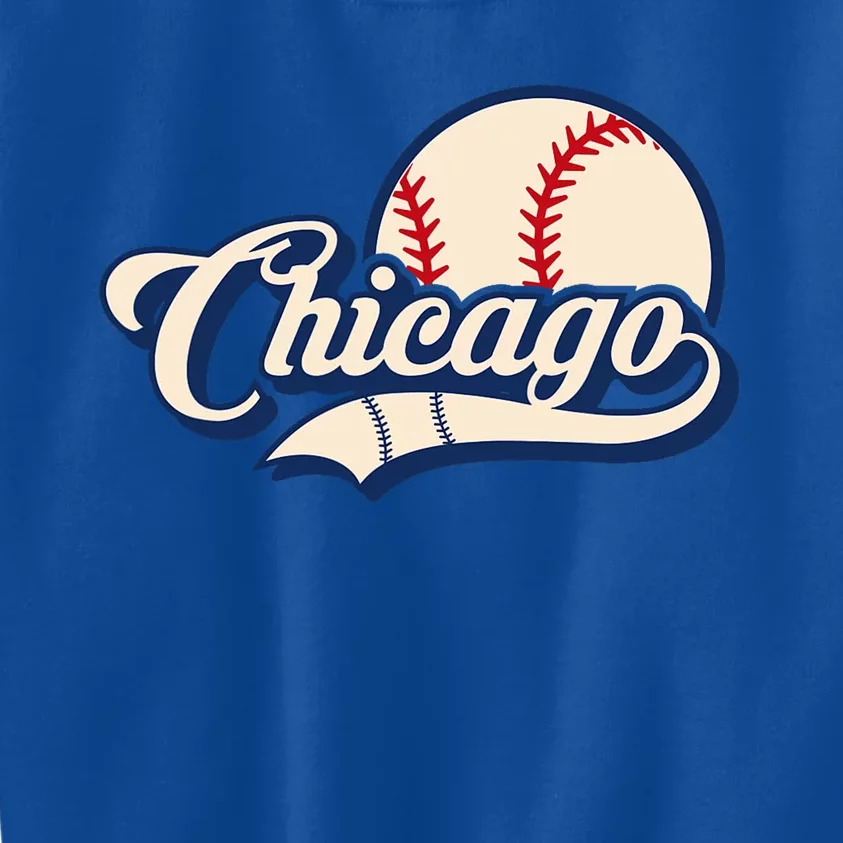 Baseball American Lover Chicago Kids Sweatshirt