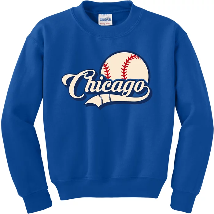 Baseball American Lover Chicago Kids Sweatshirt