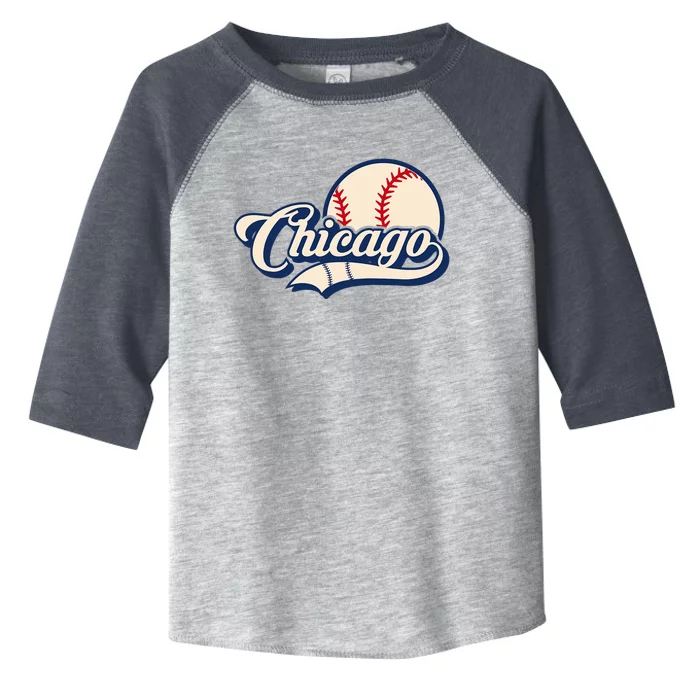 Baseball American Lover Chicago Toddler Fine Jersey T-Shirt