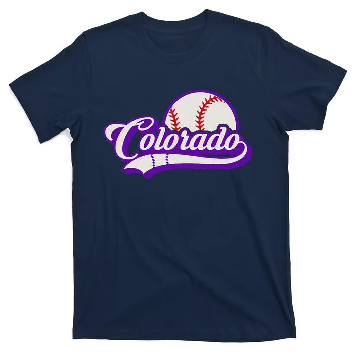 Baseball American Lover Colorado Baseball T-Shirt