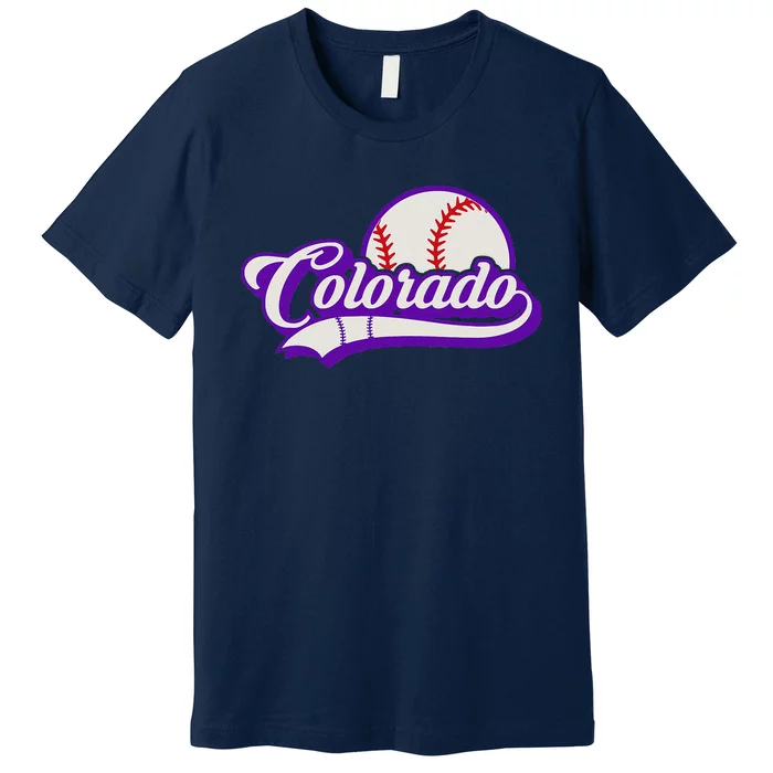 Baseball American Lover Colorado Baseball Premium T-Shirt