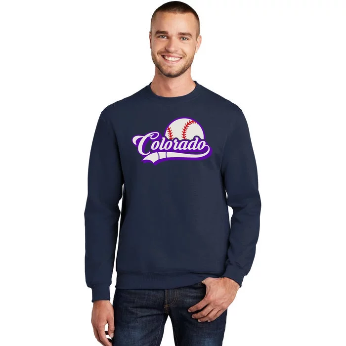 Baseball American Lover Colorado Baseball Tall Sweatshirt