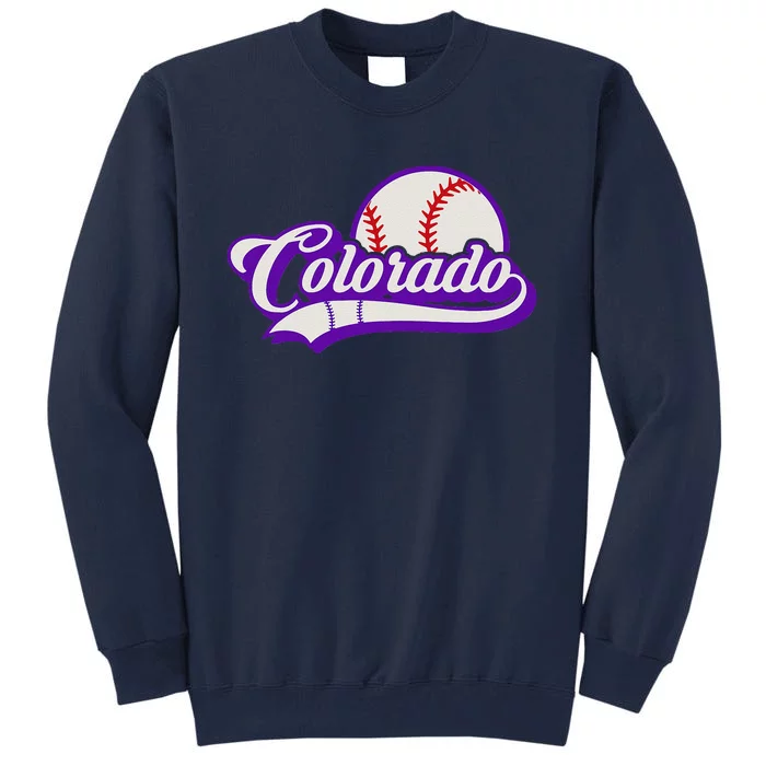 Baseball American Lover Colorado Baseball Tall Sweatshirt