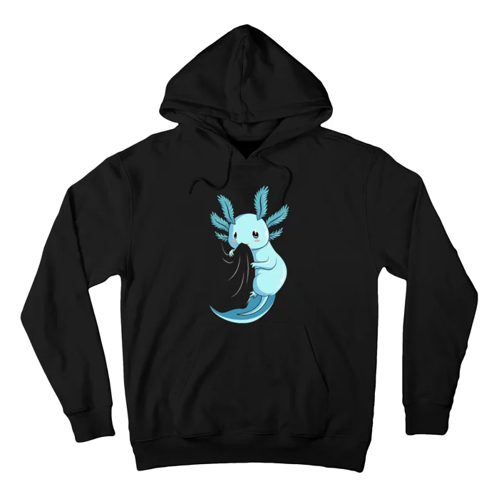 Blue Axolotl Lovers Amphibian Hoodie