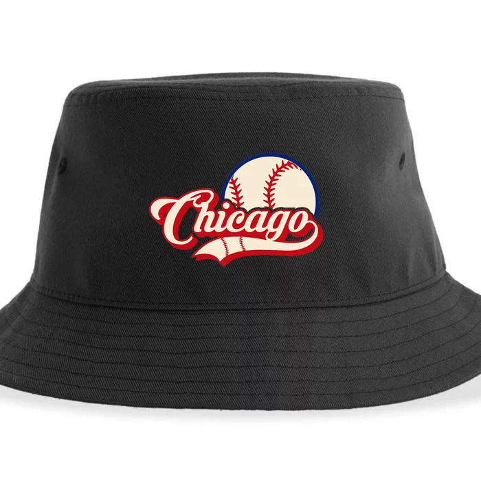 Baseball American Lover Chicago Baseball Sustainable Bucket Hat