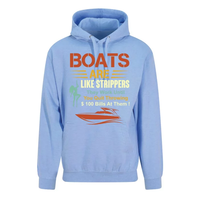 Boats Are Like Strippers Cool Gift Unisex Surf Hoodie