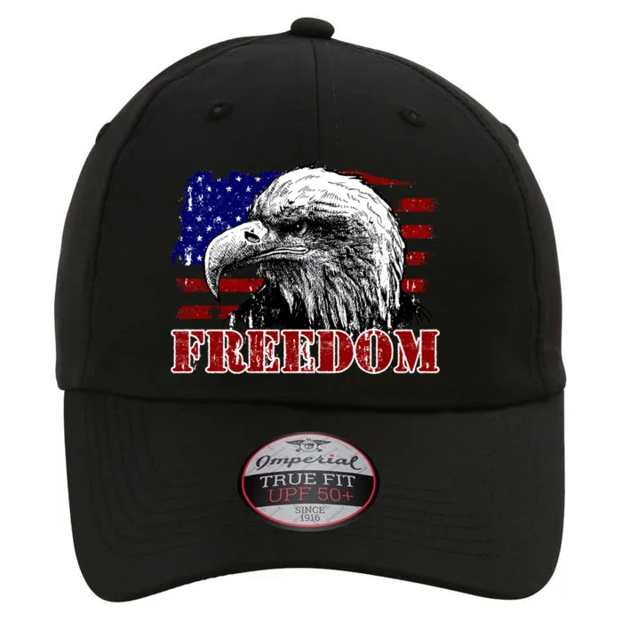 Bald Eagle Distressed USA Flag Freedom 4th of July The Original Performance Cap