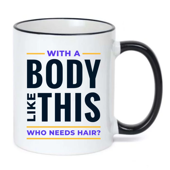 Bald Head Body Funny Black Color Changing Mug