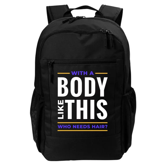 Bald Head Body Funny Daily Commute Backpack