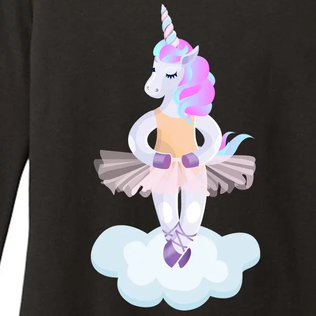 Ballet Dancer Unicorn Womens CVC Long Sleeve Shirt