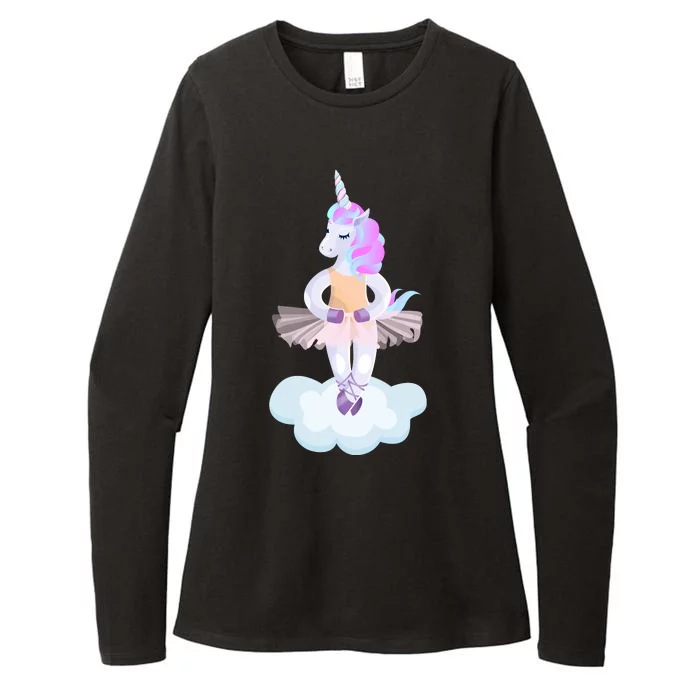 Ballet Dancer Unicorn Womens CVC Long Sleeve Shirt