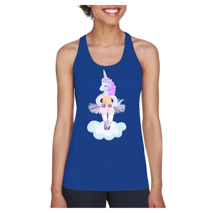 Ballet Dancer Unicorn Women's Racerback Tank