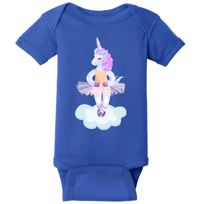 Ballet Dancer Unicorn Baby Bodysuit