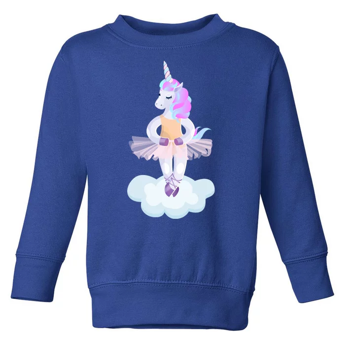 Ballet Dancer Unicorn Toddler Sweatshirt