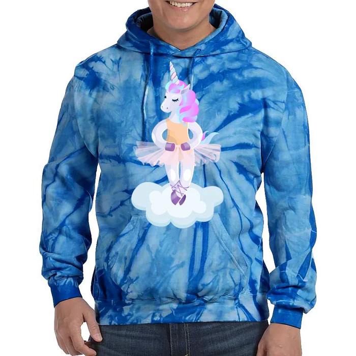 Ballet Dancer Unicorn Tie Dye Hoodie