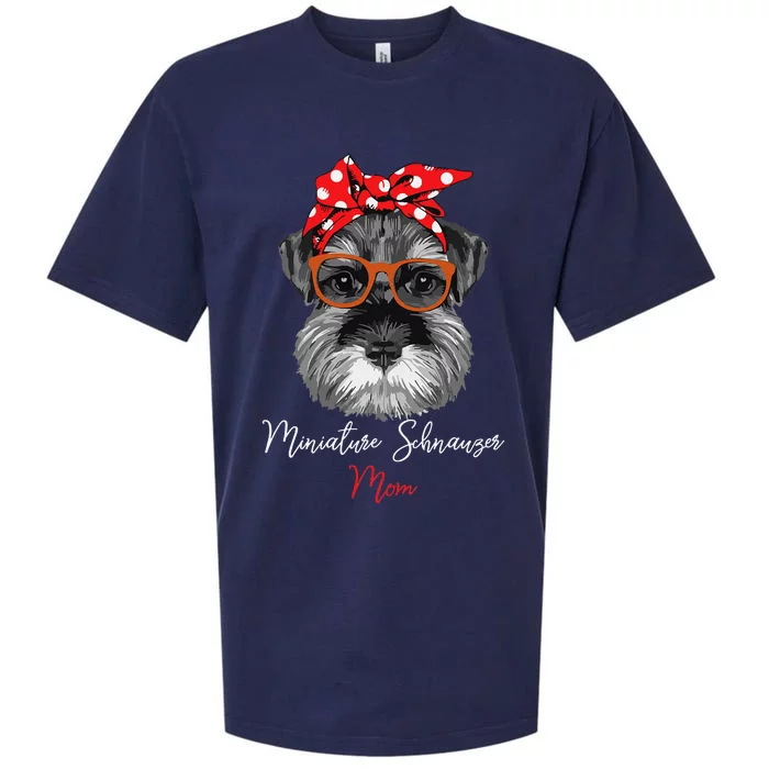 Birthday and Mother's day GiftMiniature Schnauzer Mom Sueded Cloud Jersey T-Shirt