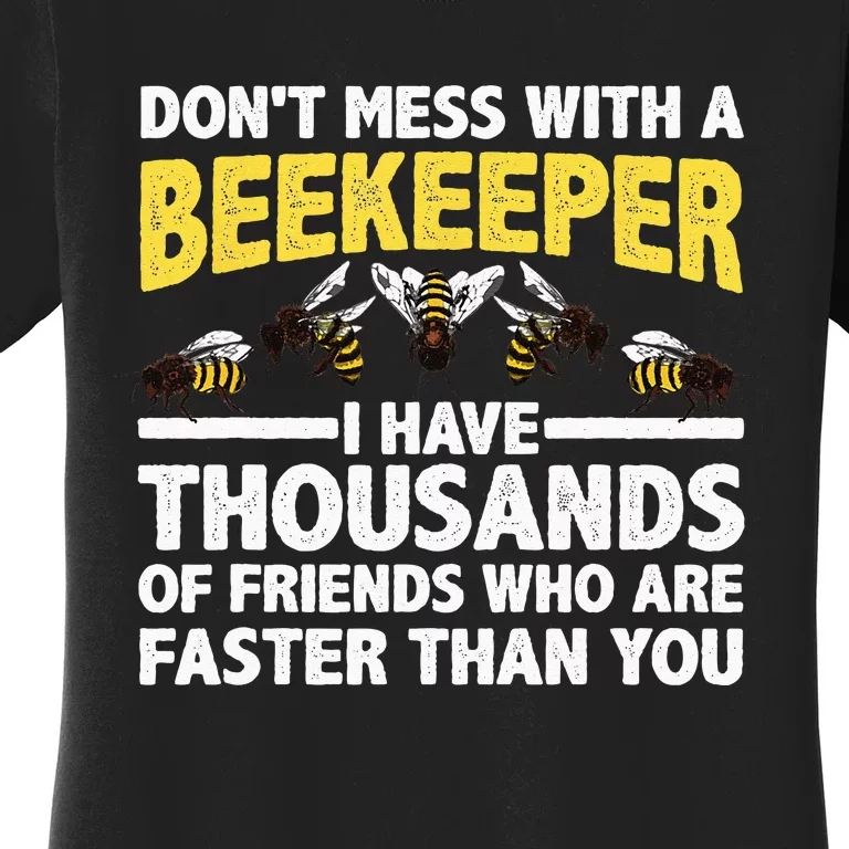 Beekeeper Art Men Women Beekeeping Honeybee Beehive Lover Women's T-Shirt