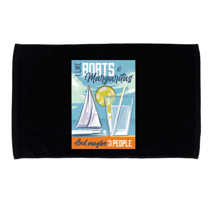 Boats And Margaritas Funny Microfiber Hand Towel