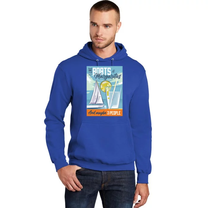 Boats And Margaritas Funny Tall Hoodie