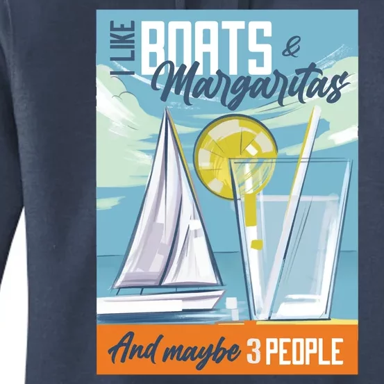 Boats And Margaritas Funny Women's Pullover Hoodie