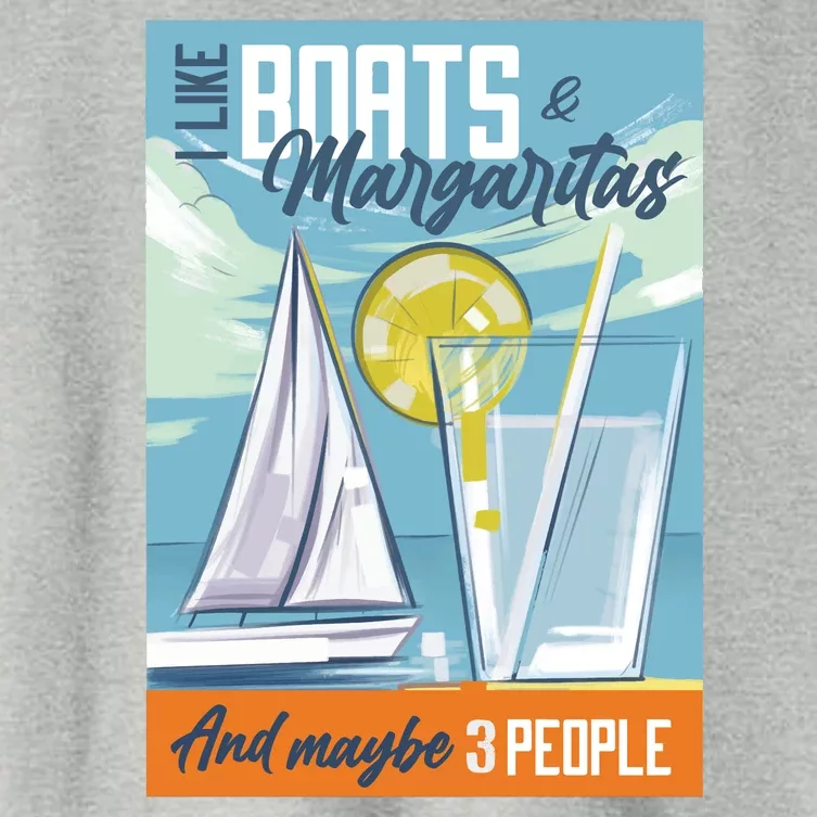 Boats And Margaritas Funny Women's Crop Top Tee