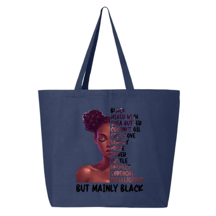 Black Afro Melanin Black History Month Juneteenth Gift 25L Jumbo Tote