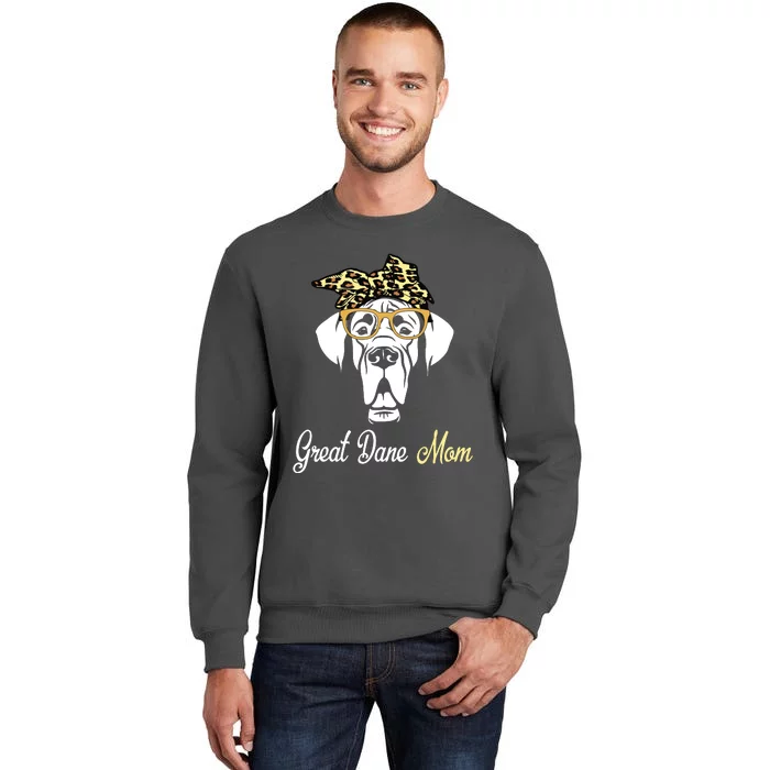 Birthday And Mothers Day Gift Great Dane Mom Tall Sweatshirt