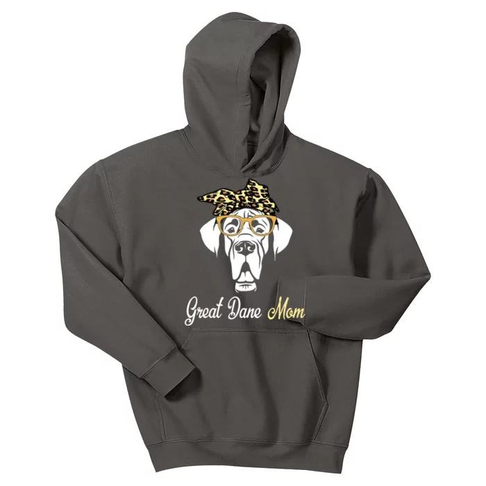 Birthday And Mothers Day Gift Great Dane Mom Kids Hoodie