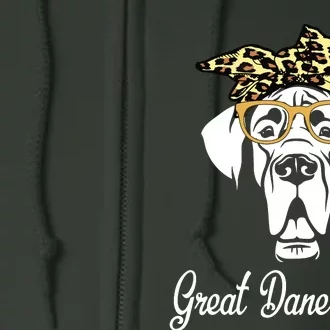 Birthday And Mothers Day Gift Great Dane Mom Full Zip Hoodie