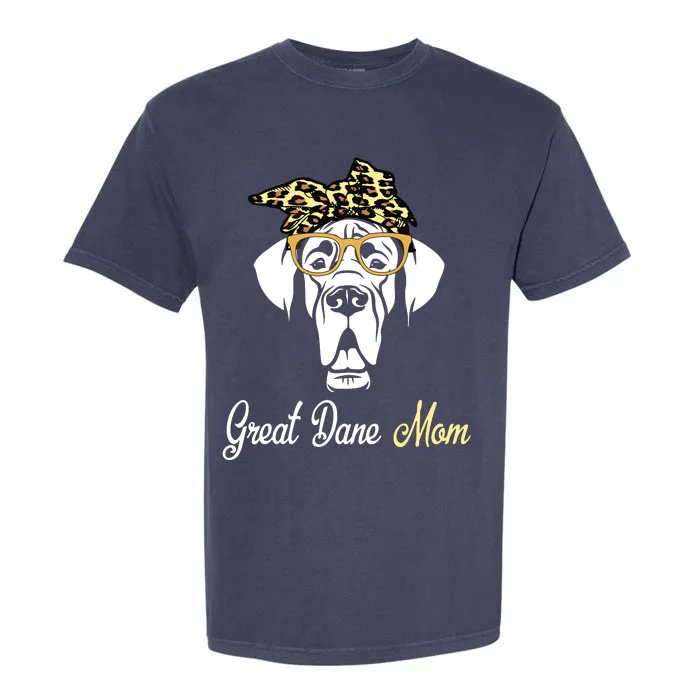 Birthday And Mothers Day Gift Great Dane Mom Garment-Dyed Heavyweight T-Shirt