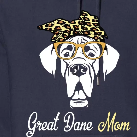 Birthday And Mothers Day Gift Great Dane Mom Premium Hoodie