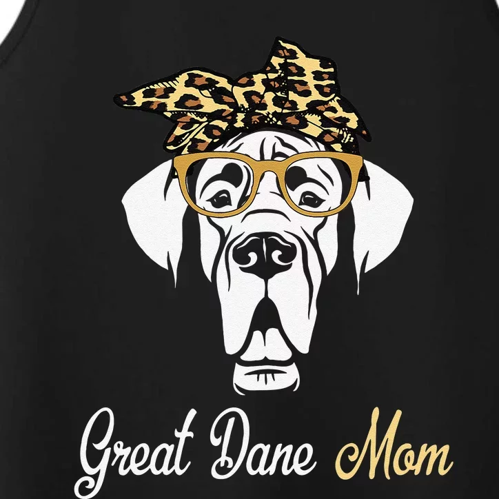 Birthday And Mother's Day GiftGreat Dane Mom Performance Tank