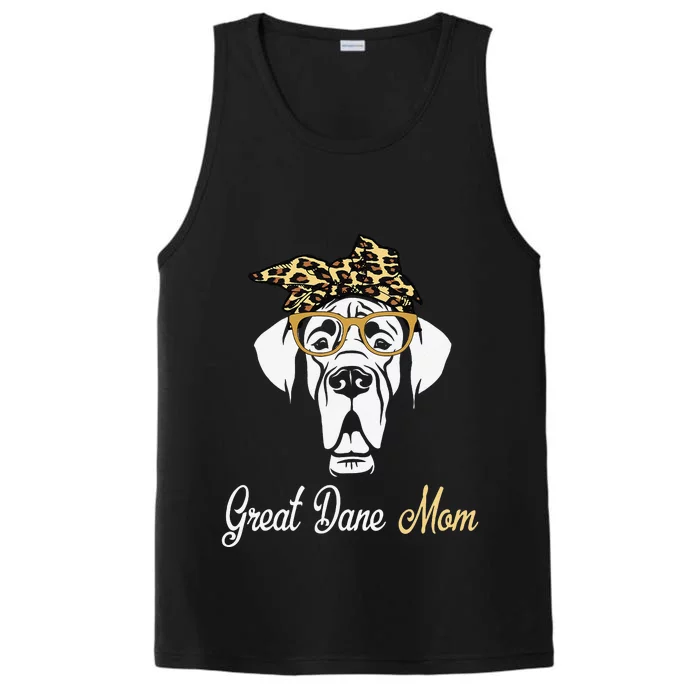 Birthday And Mother's Day GiftGreat Dane Mom Performance Tank