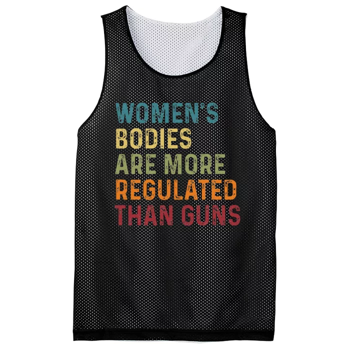 Bodies Are More Regulated Than Guns Feminist Mesh Reversible Basketball Jersey Tank