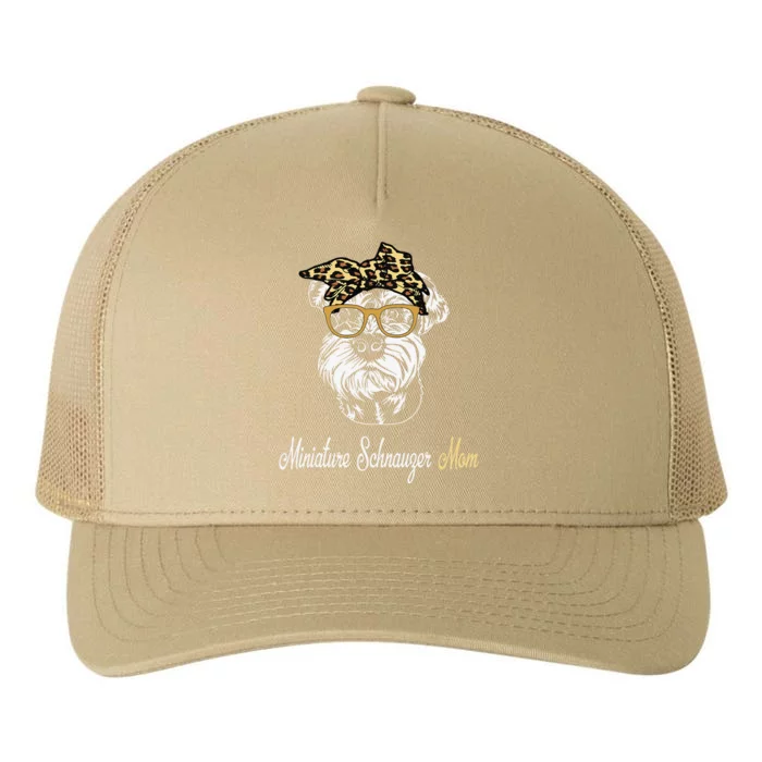 Birthday And Mother's Day GiftMiniature Schnauzer Mom Yupoong Adult 5-Panel Trucker Hat