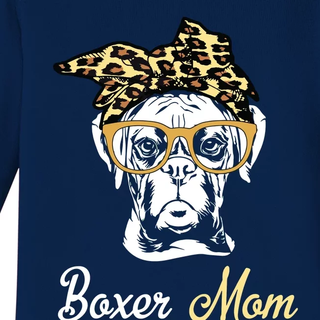 Birthday And Mothers Day Gift Boxer Mom Baby Long Sleeve Bodysuit