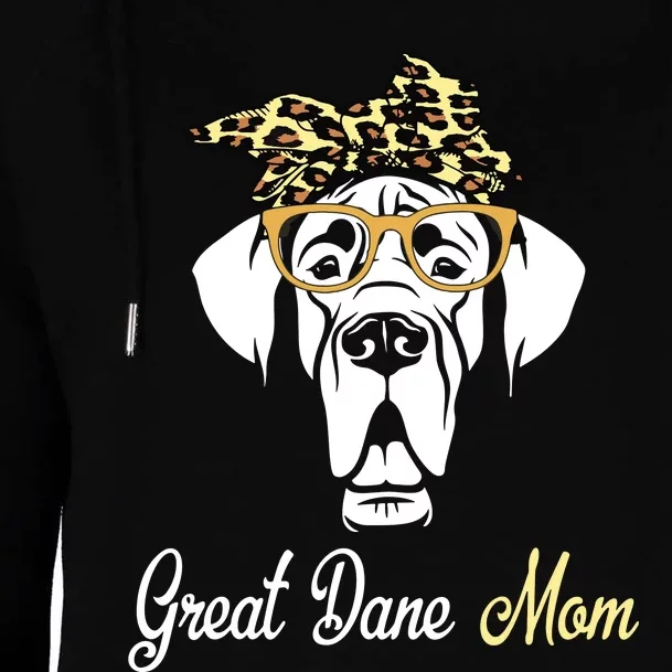 Birthday And Mothers Day Gift Great Dane Mom Womens Funnel Neck Pullover Hood