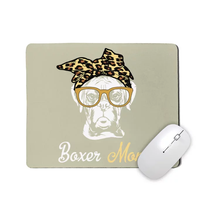 Birthday And Mothers Day GiftBoxer Mom Mousepad