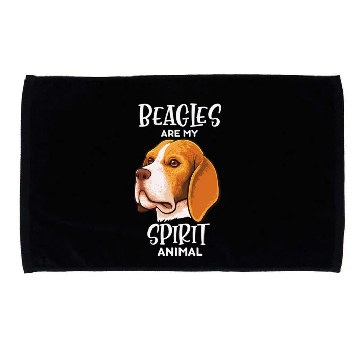 Beagle Are My Spirit Animal Dog Clothes Outfit Gift Beagle Microfiber Hand Towel