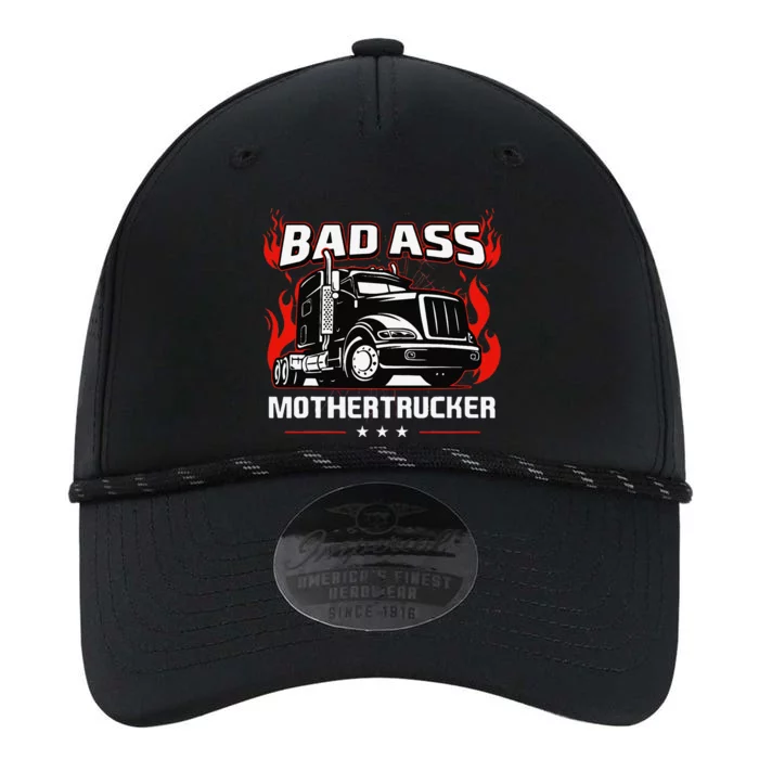 Bad Ass Mother Trucker Truck Driving Gift For Fathers Day Performance The Dyno Cap