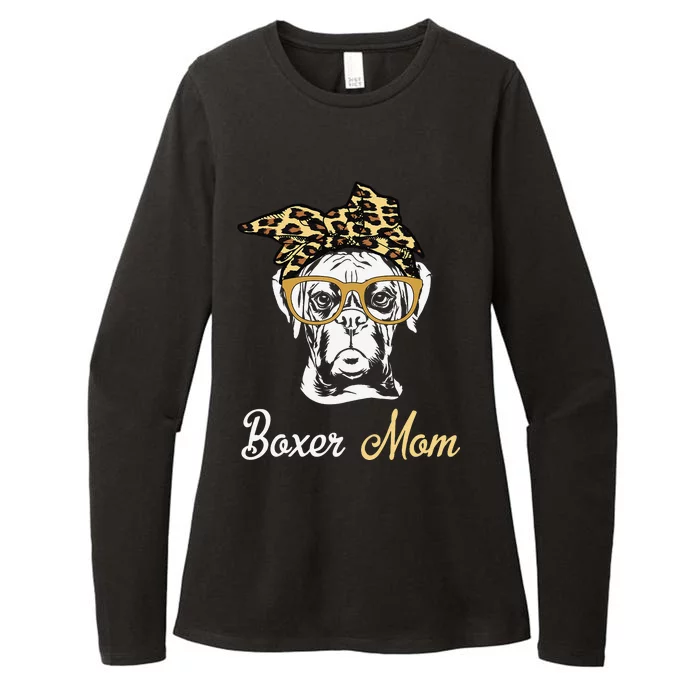 Birthday and Mother's day GiftBoxer Mom Womens CVC Long Sleeve Shirt