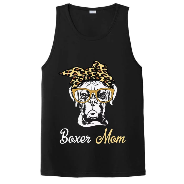 Birthday and Mother's day GiftBoxer Mom Performance Tank