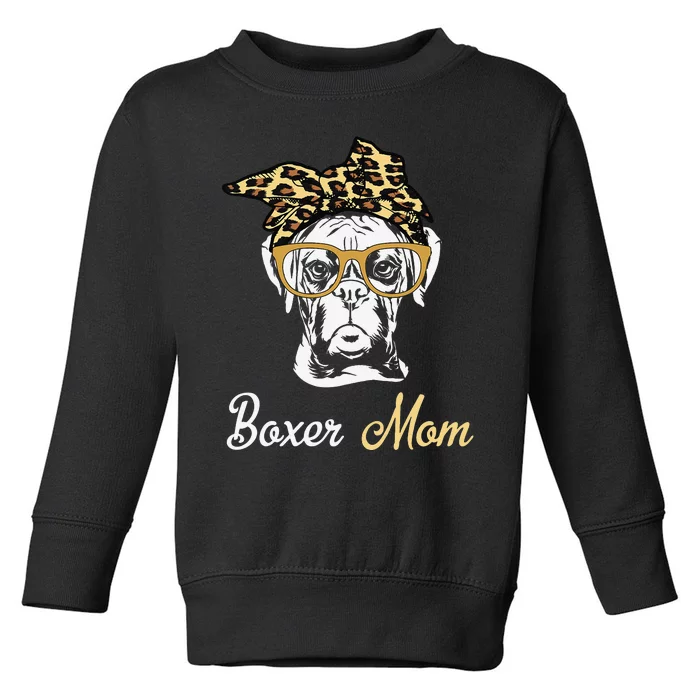 Birthday and Mother's day GiftBoxer Mom Toddler Sweatshirt