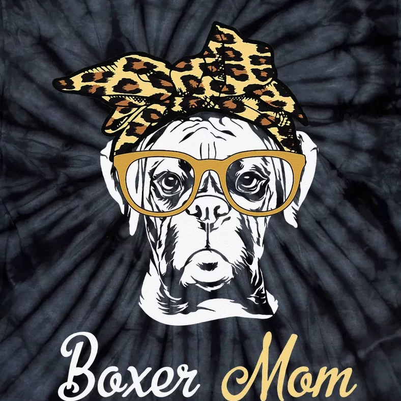 Birthday and Mother's day GiftBoxer Mom Tie-Dye T-Shirt