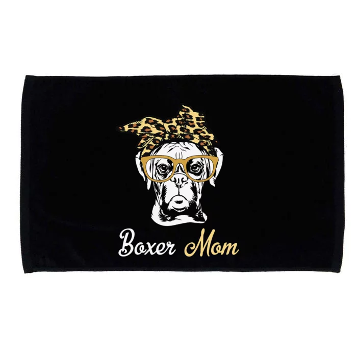 Birthday and Mother's day GiftBoxer Mom Microfiber Hand Towel