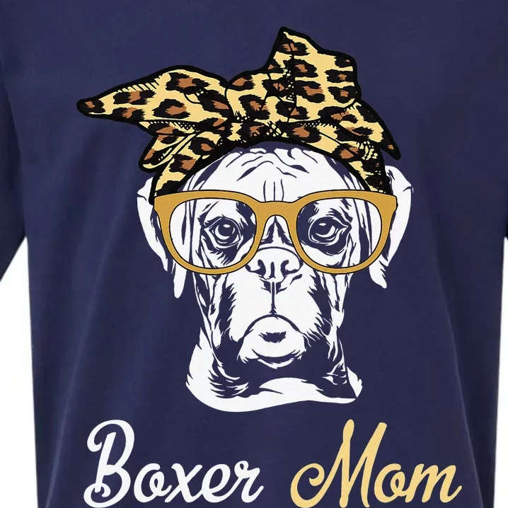 Birthday and Mother's day GiftBoxer Mom Sueded Cloud Jersey T-Shirt