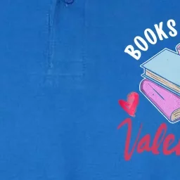 Books Are My Valentine Librarian Book Valentines Day Gift Softstyle Adult Sport Polo