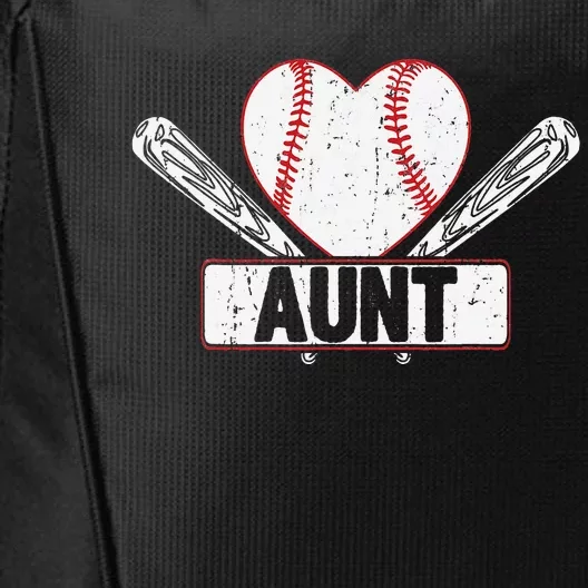 Baseball Aunt Matching Family Softball Baseball Lover City Backpack